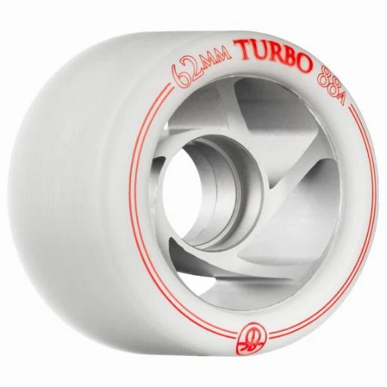 Bones Turbo Wheels - White - 8 Pack 1 Bones Turbo Wheels - White - 8 Pack