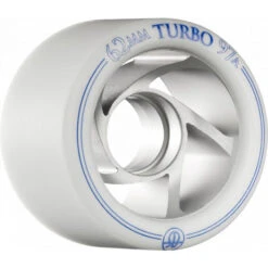 Bones Turbo Wheels - White - 8 Pack 9 Bones Turbo Wheels - White - 8 Pack -Roller Skate Shop Bones Turbo 97A White