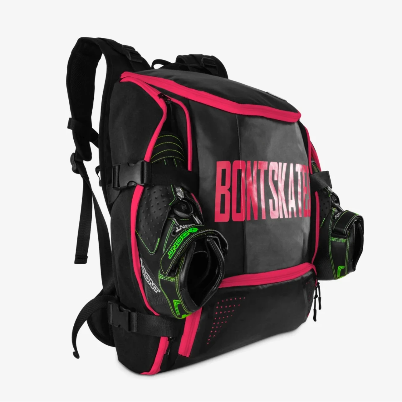 Bont - Inline Speed Skating Backpack - Black / Pink 3 Bont - Inline Speed Skating Backpack - Black / Pink - Image 3