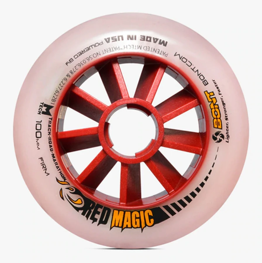 Bont Red Magic Inline Speed Wheel - 100mm 3 Bont Red Magic Inline Speed Wheel - 100mm - Image 3