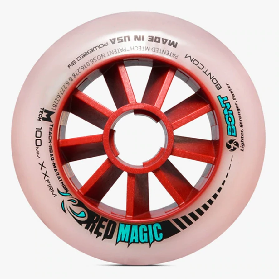 Bont Red Magic Inline Speed Wheel - 100mm 2 Bont Red Magic Inline Speed Wheel - 100mm - Image 2