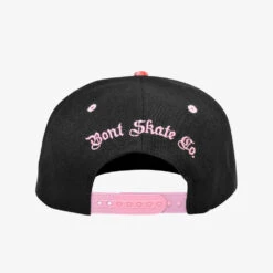 BONT Snapback Hat -Roller Skate Shop BontCap Black Flower4