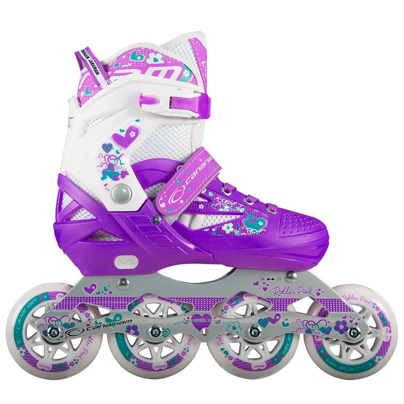 Canariam - Roller Purple / White Adjustable Inline Skate 1 Canariam - Roller Purple / White Adjustable Inline Skate