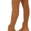 ChloeNoel - Over The Boot Skating Tights With Crystals (Medium Tan)