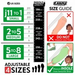 Crazy - Jam Pop Adjustable Quad Skates - Black 13 Crazy - Jam Pop Adjustable Quad Skates - Black -Roller Skate Shop Crazy 148SizeChart 10306e63 29e8 4445 82a1 4a48c2629e46