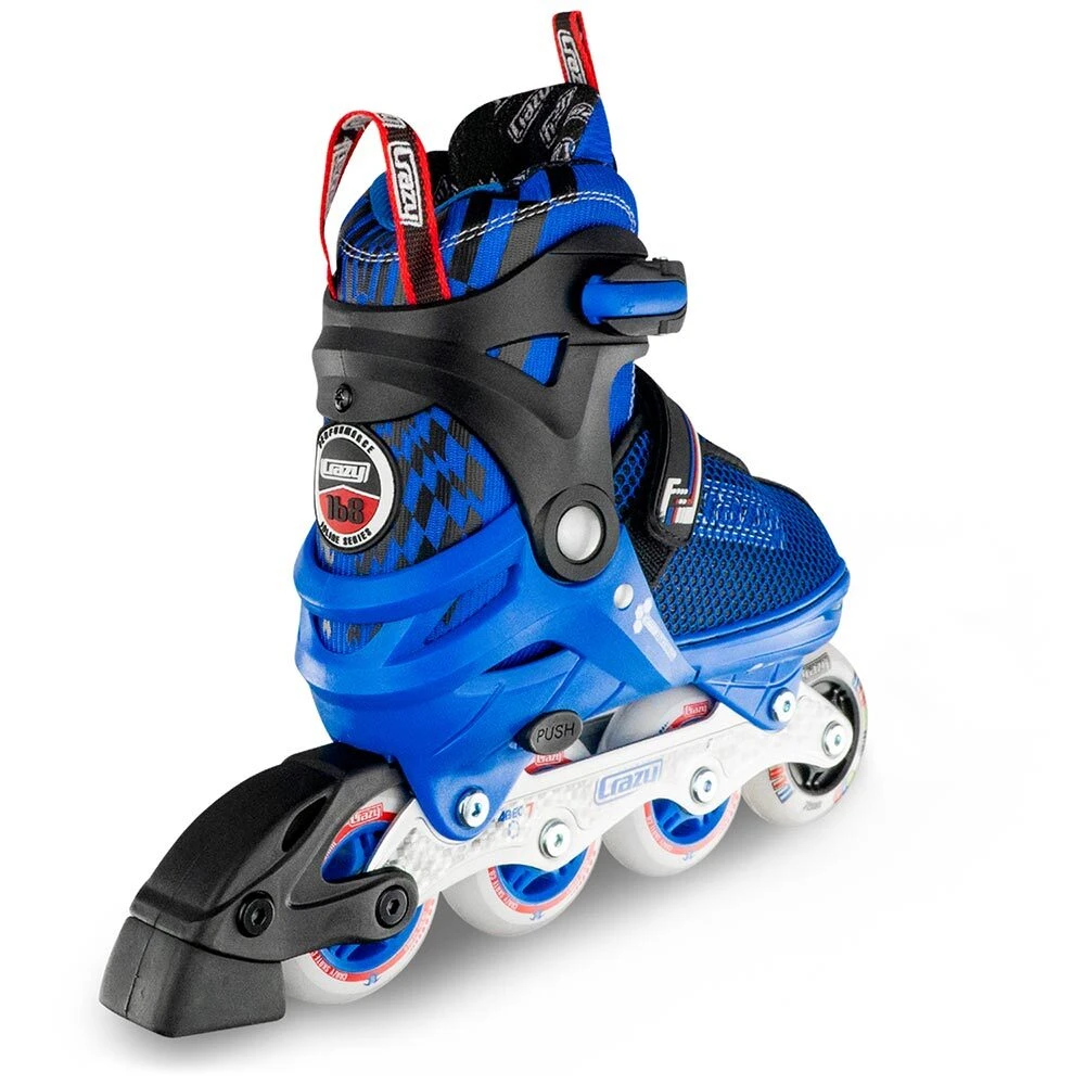 Crazy - 168 Adjustable Inline Skate - Blue 2 Crazy - 168 Adjustable Inline Skate - Blue - Image 2
