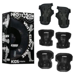 Crazy - ProteXion Kids - Tri Pack -Roller Skate Shop CrazyProteXion Black