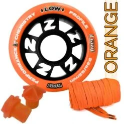 Crazy - Zoom Wheel Custom Colour Kit -Roller Skate Shop CrazyZoomCustomColour Orange