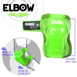 Crazy - ProteXion Kids - Tri Pack -Roller Skate Shop Crazy Protexion Kids Elbow Green
