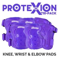 Crazy - ProteXion Kids - Tri Pack -Roller Skate Shop Crazy Protexion Kids Purple