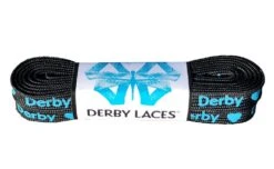 Derby Laces - Ultimate Waxed Laces -Roller Skate Shop DerbyLaces BlackHeartDerby