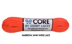 Derby Laces - CORE -Roller Skate Shop DerbyLaces Core FluoroOrange
