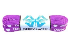 Derby Laces - Ultimate Waxed Laces -Roller Skate Shop DerbyLaces Purple HeartDerby