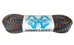 Derby Laces - Ultimate Waxed Laces -Roller Skate Shop DerbyLaces Waxed Rainbow