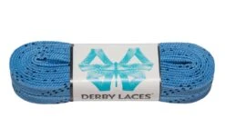 Derby Laces - Ultimate Waxed Laces -Roller Skate Shop DerbyLaces Waxed SkyBlue