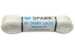 Derby Lace - Spark -Roller Skate Shop DerbyLaces Spark MetallicWhite