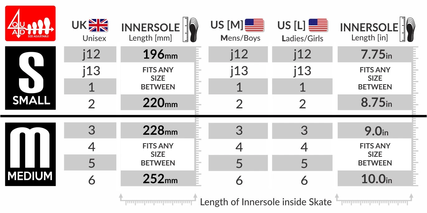 Crazy - Jam Pop Adjustable Quad Skates - Black 6 Crazy - Jam Pop Adjustable Quad Skates - Black - Image 6