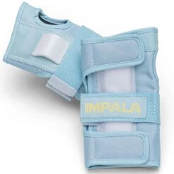 Impala Protective Set - Youth (Sky Blue / Yellow) -Roller Skate Shop Impala KidsProtectivePack SkyBlue Yellow Wrist
