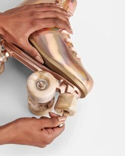 Impala - 2 Pack Stoppers - Red / Pink / Aqua / Holographic Glitter / Pastel Yellow / Rose Gold -Roller Skate Shop Impala RoseGoldToeStopper 2