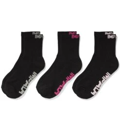 Impala Everyday Sock - 3 Pack -Roller Skate Shop ImpalaEverydaySock Black