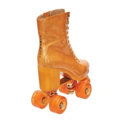 Impala Rollerskates - Marawa High Heeled Skate - Sparkle Orange -Roller Skate Shop Impala MarawaHighHeel 3