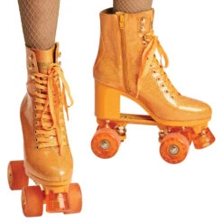 Impala Rollerskates - Marawa High Heeled Skate - Sparkle Orange -Roller Skate Shop Impala MarawaHighHeel 4