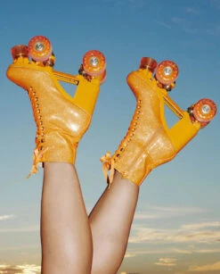 Impala Rollerskates - Marawa High Heeled Skate - Sparkle Orange -Roller Skate Shop Impala MarawaHighHeel 7