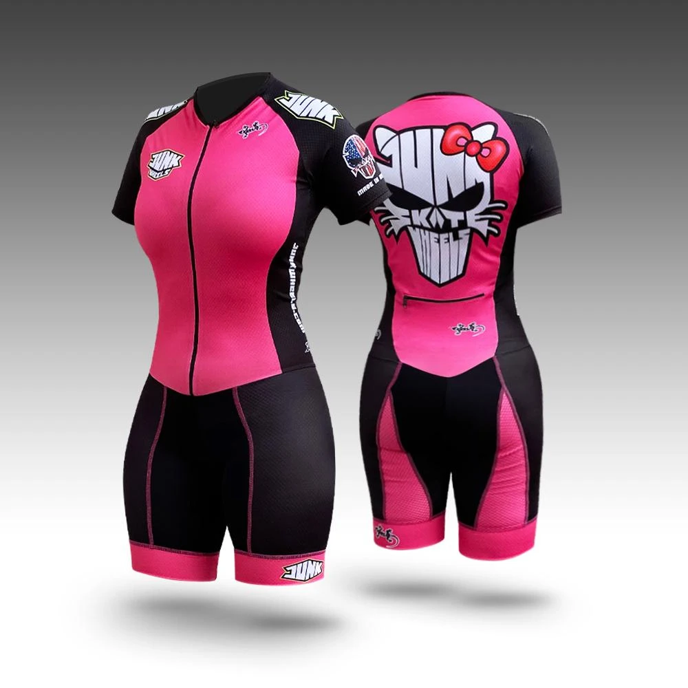 Junk - Bad Kitty - Pink Pro Racing Suit (Short Sleeve) 1 Junk - Bad Kitty - Pink Pro Racing Suit (Short Sleeve)