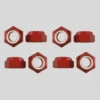 Komplex - Axle Lock Nuts (Red Ergal)