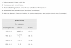 MX-J Speed Skate Package - Pink (Junior) 7 MX-J Speed Skate Package - Pink (Junior) -Roller Skate Shop MXKids SizingChart