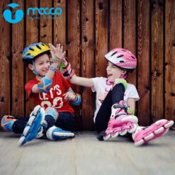Macco - Kids Adjustable Inline Skates -Roller Skate Shop Macco 906S Blue PinkLife