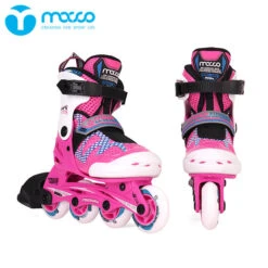 Macco - Kids Adjustable Inline Skates -Roller Skate Shop Macco 906S Pink 2
