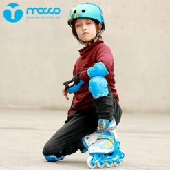Macco - Kids/Youth Protective Triple Pack -Roller Skate Shop Macco ProtectivePack Blue 4