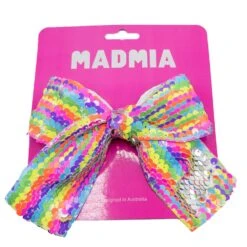 Madmia - Rainbow Sequin Bow