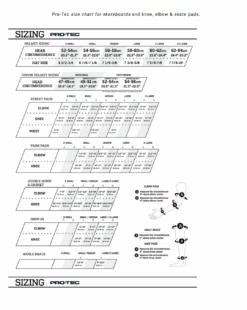 Protec - Classic Skate - Volcom Cosmic Matter -Roller Skate Shop ProtecSizeChart f3736166 fc58 409b bfca d1121b4ca175
