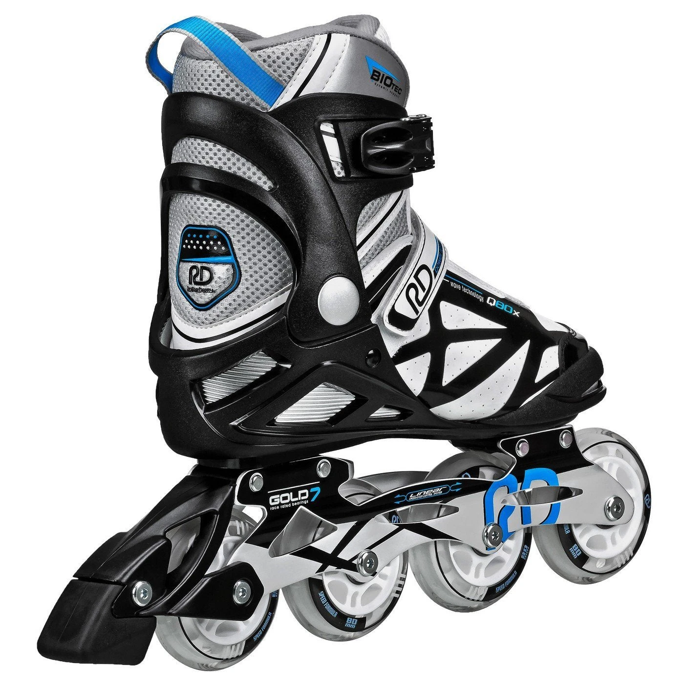 RDS - Aerio Q80X - Black/White/Blue - Inline Skates 4 RDS - Aerio Q80X - Black/White/Blue - Inline Skates - Image 4
