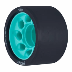 Radar Halo - Quad Wheel - (4 Pack) -Roller Skate Shop Radar Halo 88A Teal Angle