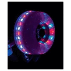 Rio Roller - Light-Up Wheels (4-pack) - Pink Glitter -Roller Skate Shop RioRollerLightupwheels PinkGlitter 2