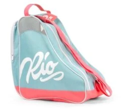 Rio Roller - Script Skate Bag - Teal / Coral -Roller Skate Shop RioRollerScript Bag Teal Coral