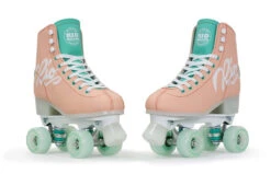 Rio Roller - Script Skates - Peach / Green -Roller Skate Shop RioScript Peach Green2