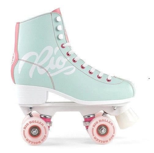 Rio Roller - Script Skates - Teal / Coral 4 Rio Roller - Script Skates - Teal / Coral - Image 4