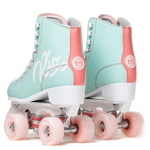 Rio Roller - Script Skates - Teal / Coral 3 Rio Roller - Script Skates - Teal / Coral - Image 3