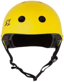 S-One Lifer Helmet - Yellow Matte -Roller Skate Shop S One Lifer Yellow Matte 2