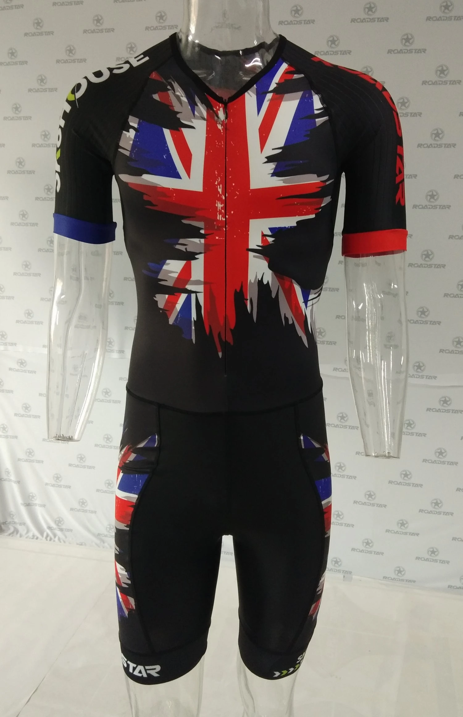 Sk8House - UK Flag Design - Pro Aero Skin Suit 2 Sk8House - UK Flag Design - Pro Aero Skin Suit - Image 2