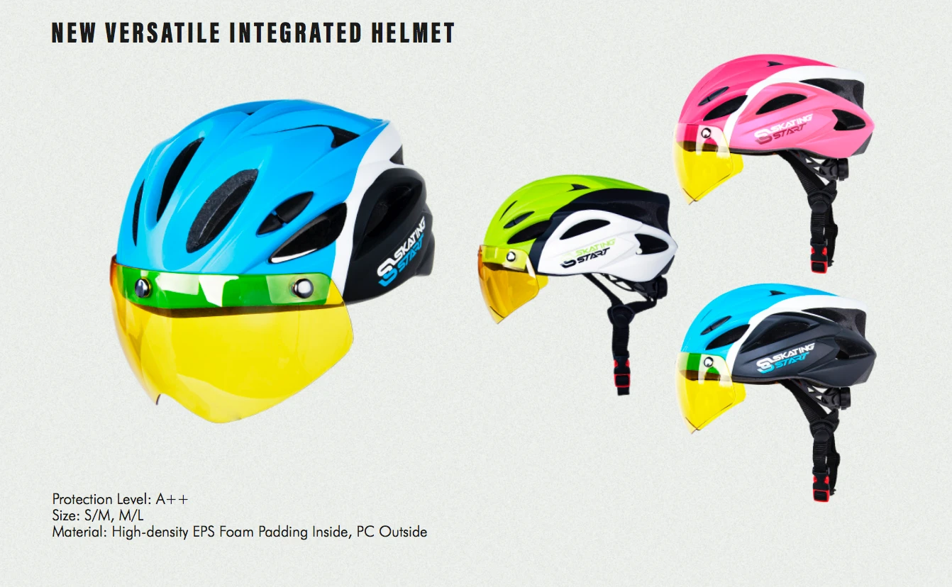 New Versatile Skating Helmet (With Visor) 1 New Versatile Skating Helmet (With Visor)