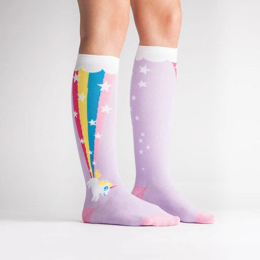 SOCK IT TO ME - Rainbow Blast Knee High Socks 2 SOCK IT TO ME - Rainbow Blast Knee High Socks - Image 2